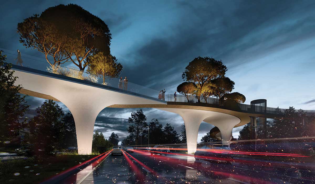 Atrium’s ideology and design reinvents the typology of the bridge