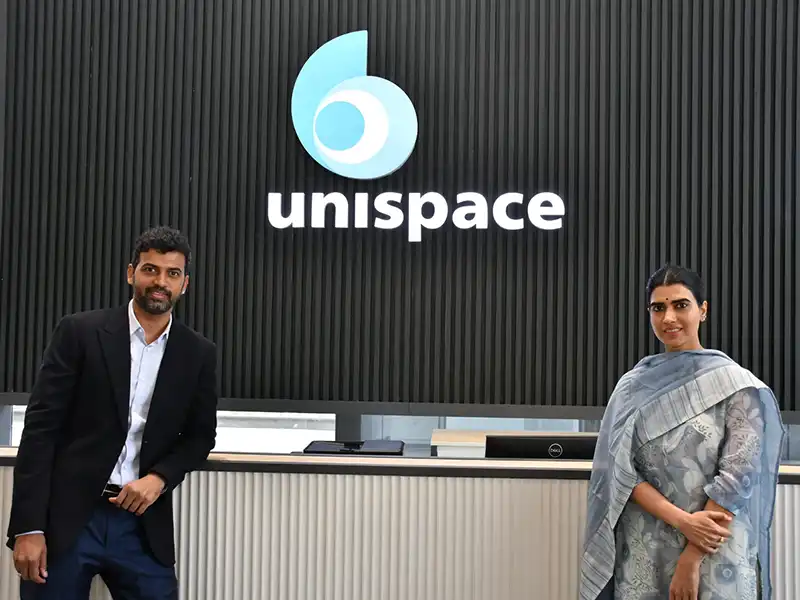 Mr. Ashwin Reddy, Managing Director, Aparna Enterprises Limited and Ms. Aparna Reddy Executive Director, Aparna Enterprises Limited,at EXCLUSIVE MEDIA PREVIEW OF Aparna Unispace, Ind