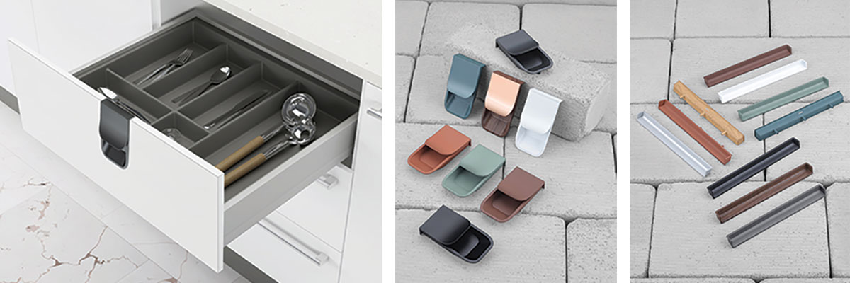 Tunes Interior New Range of Concealed Handles in Pastel Colors